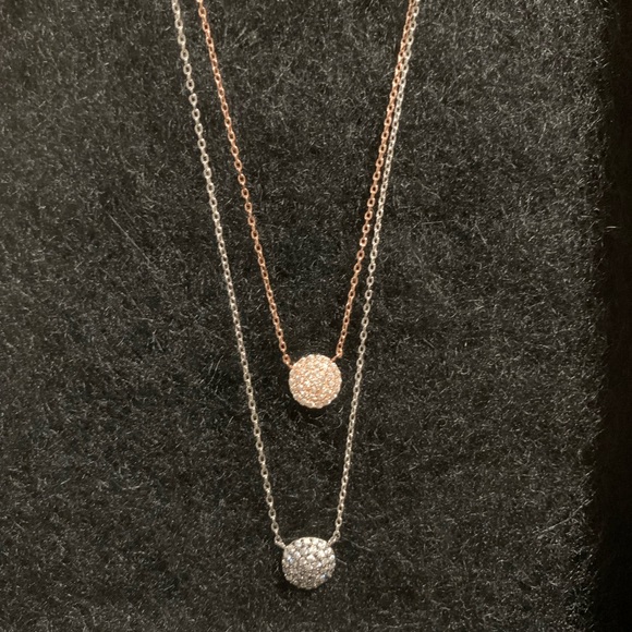 Isabella M Boston Sterling Silver, two-tone two-strand Necklace - Picture 2 of 2